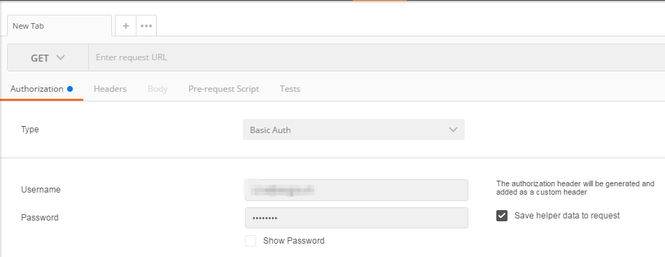 Authentifizierung mit Postman